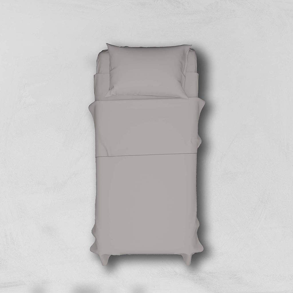 Set completo letto matrimoniale singole con lenzuola tinta unita in 100 cotone - Foto 72 di 142