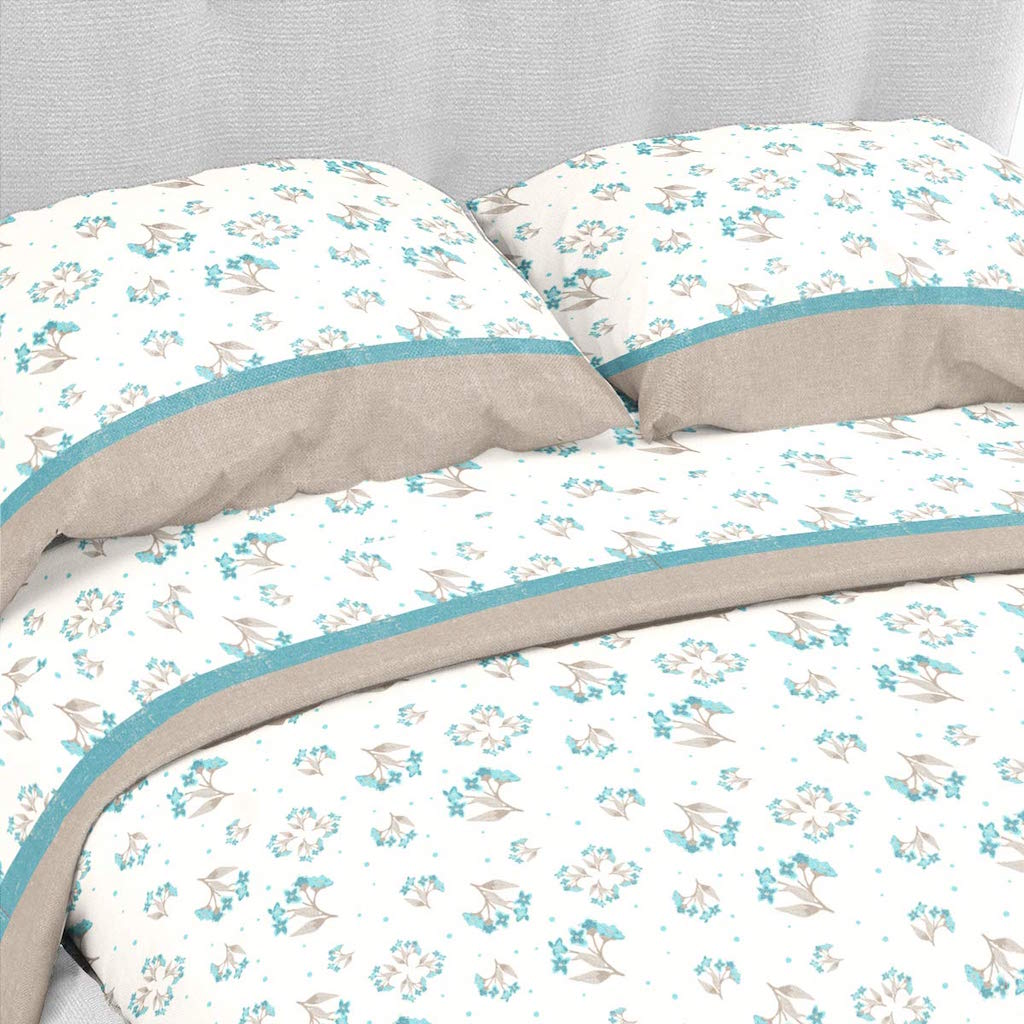 Set completo letto matrimoniale singole lenzuola con angoli in 100% Tulip cotone