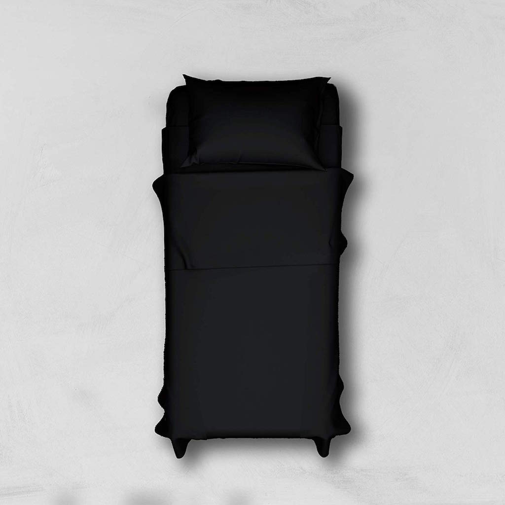 Set completo letto matrimoniale singole con lenzuola tinta unita in 100 cotone - Foto 91 di 142