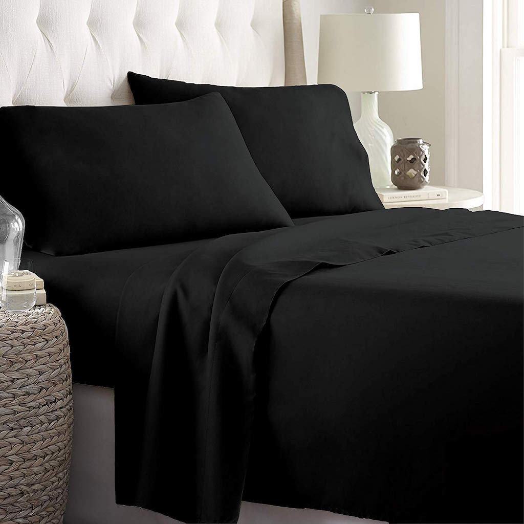 Set completo letto matrimoniale singole con lenzuola tinta unita in 100 cotone - Foto 92 di 142
