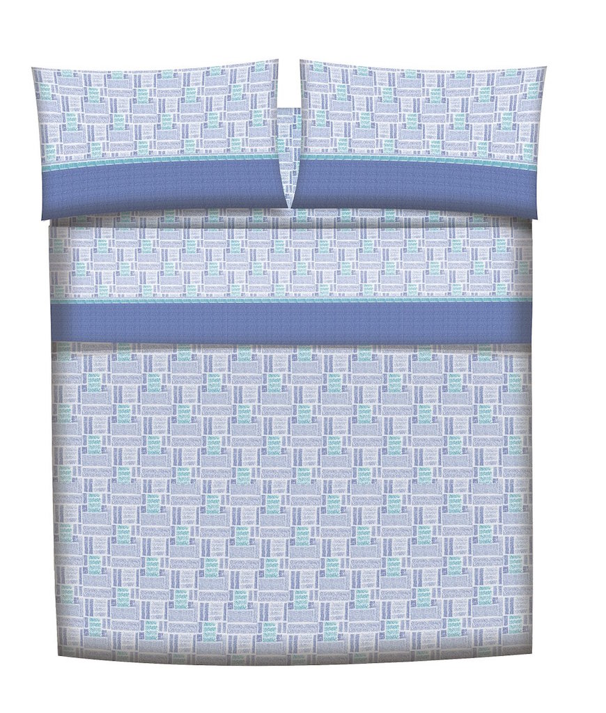 Set completo letto matrimoniale singole lenzuola flanella in 100% cotone fantasy