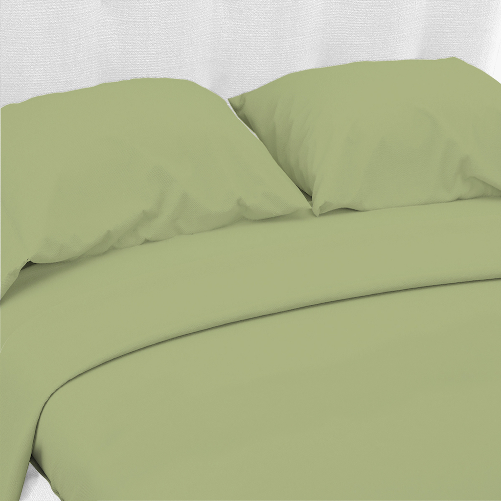 Set completo letto matrimoniale singole con lenzuola tinta unita in 100 cotone - Foto 131 di 142
