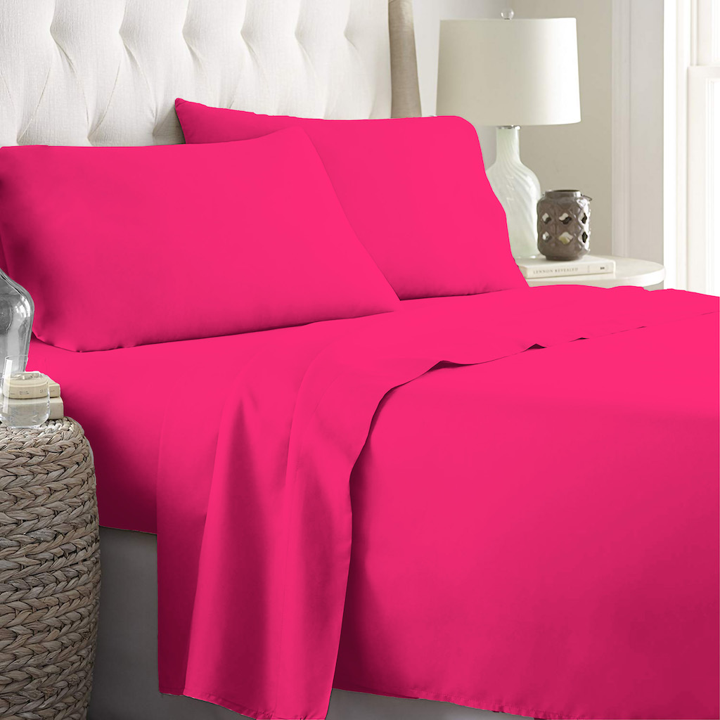 Set completo letto matrimoniale singole con lenzuola tinta unita in 100 cotone - Foto 64 di 142