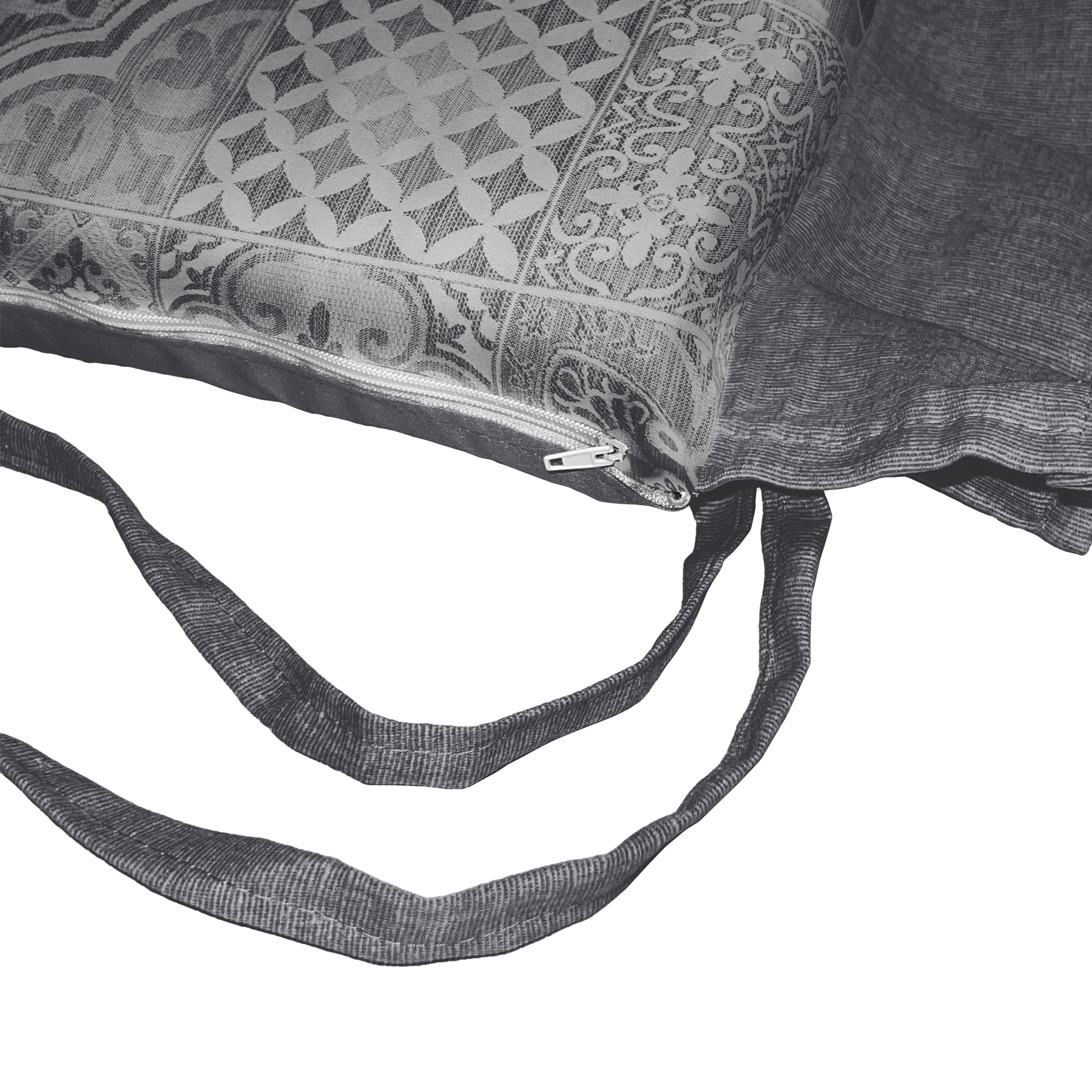 Set cuscini coprisedia con volant in Jacquard sfoderabile made in italy - Foto 19 di 28