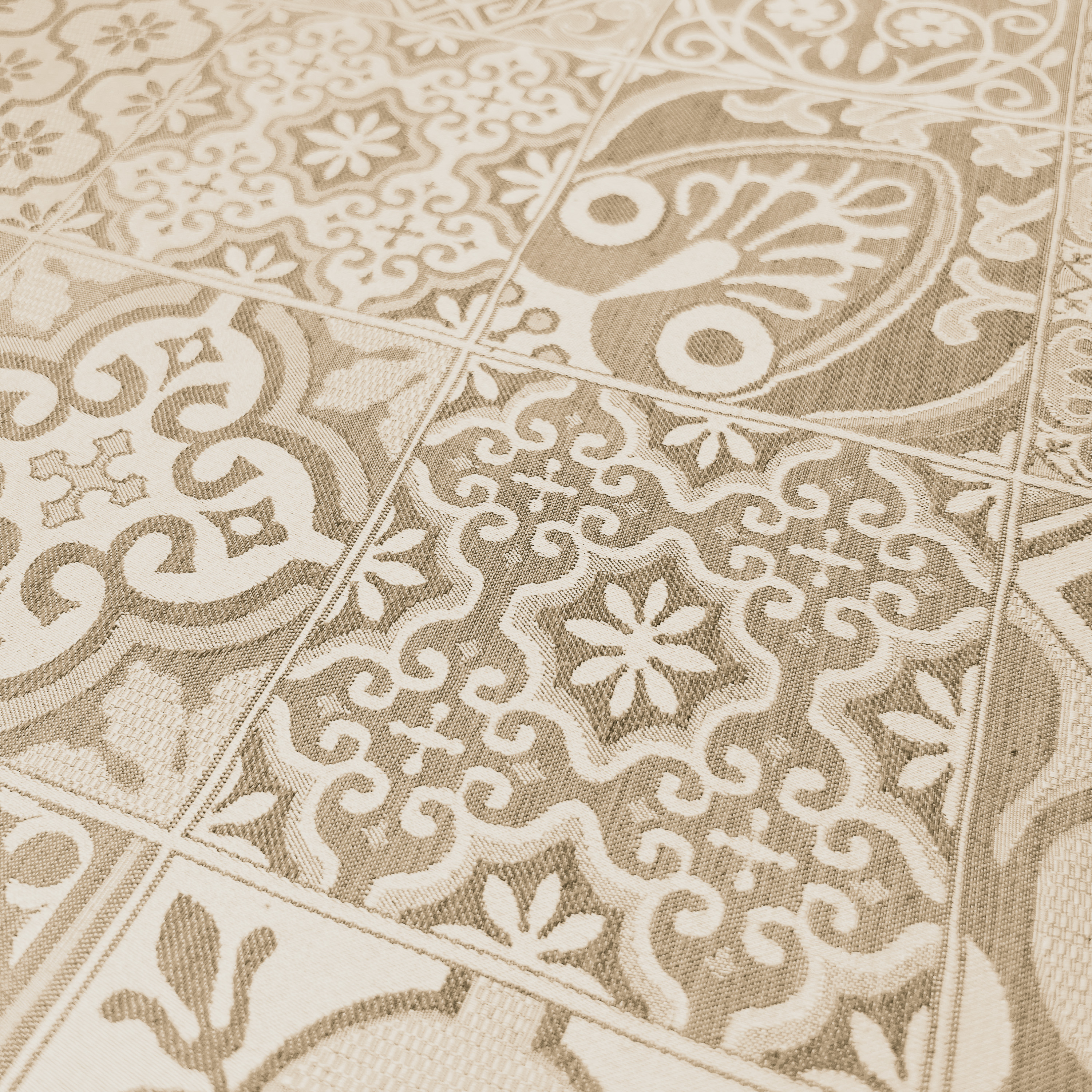 Set cuscini coprisedia con volant in Jacquard sfoderabile made in italy - Foto 12 di 28