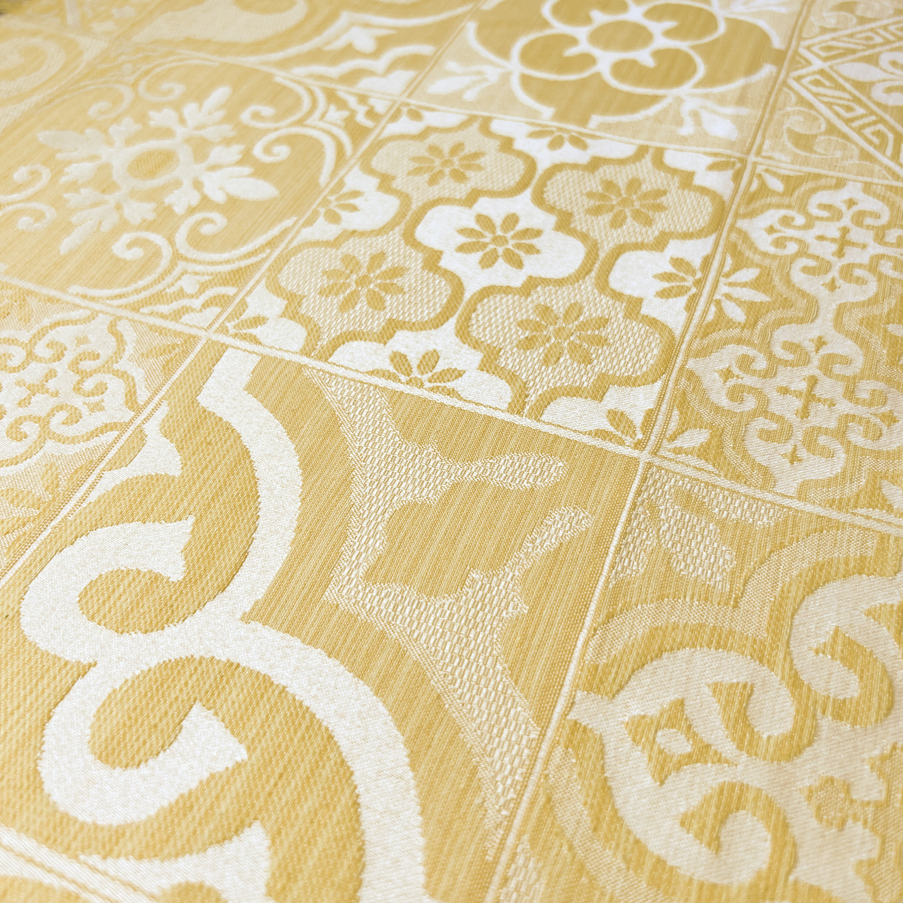 Set cuscini coprisedia con volant in Jacquard sfoderabile made in italy - Foto 24 di 28