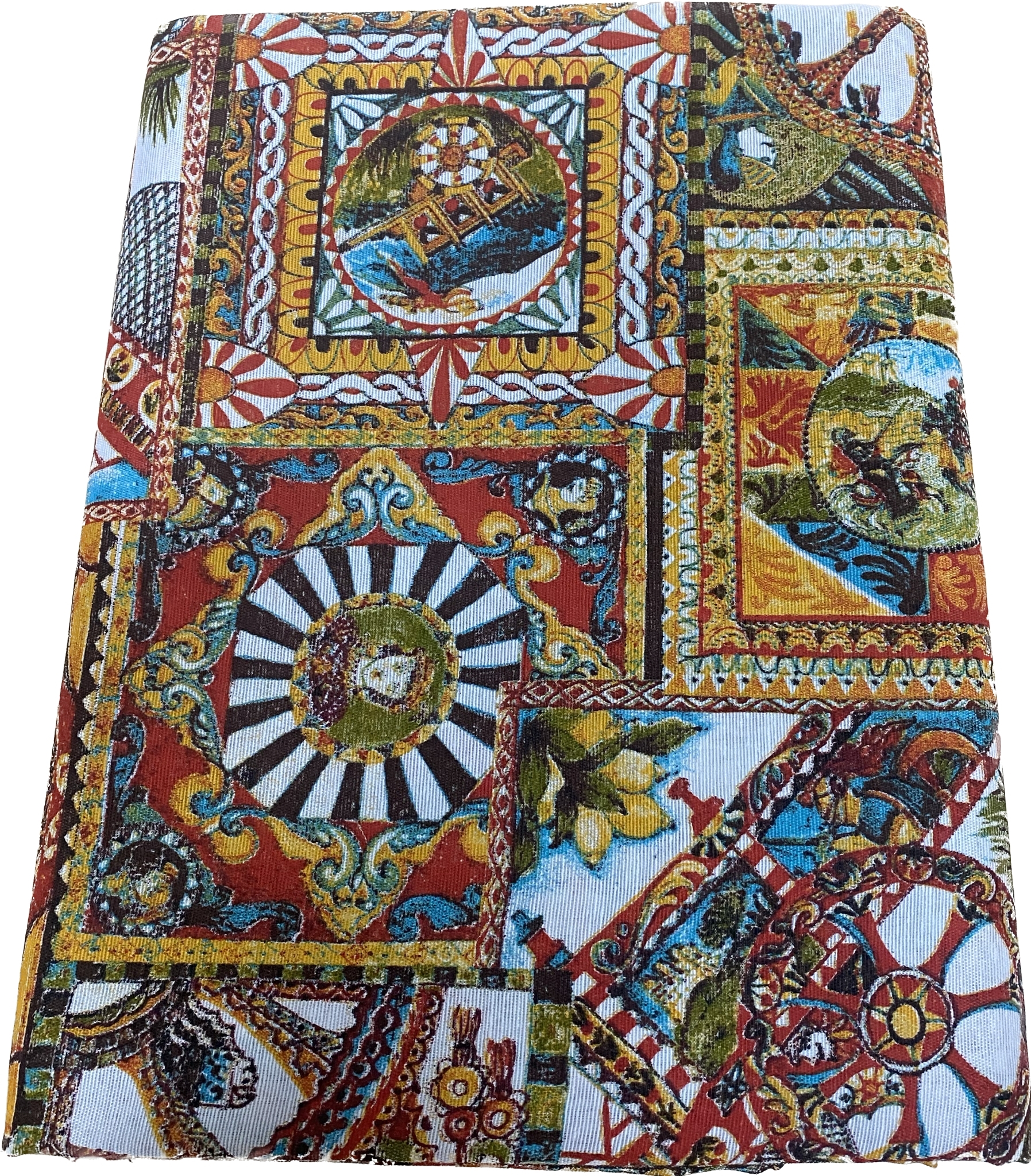 Gran foulard copritutto copri divano telo arredo in tessuto loneta Sicilia